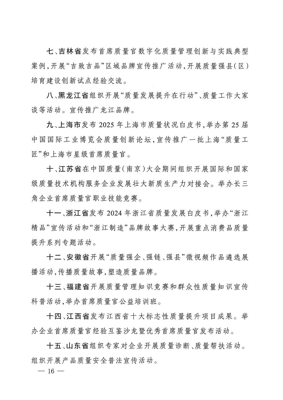 中國質(zhì)量檢驗(yàn)協(xié)會(huì)關(guān)于轉(zhuǎn)發(fā)《關(guān)于開展2025年全國“質(zhì)量月”活動(dòng)的通知》的通知(中檢辦發(fā)〔2025〕114號(hào))